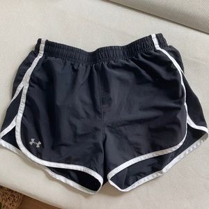 Black Under Armour running shorts - built in under